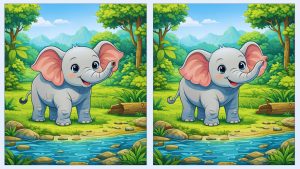 Observation Game: Spot the Differences Hidden Across These Elephant Pictures